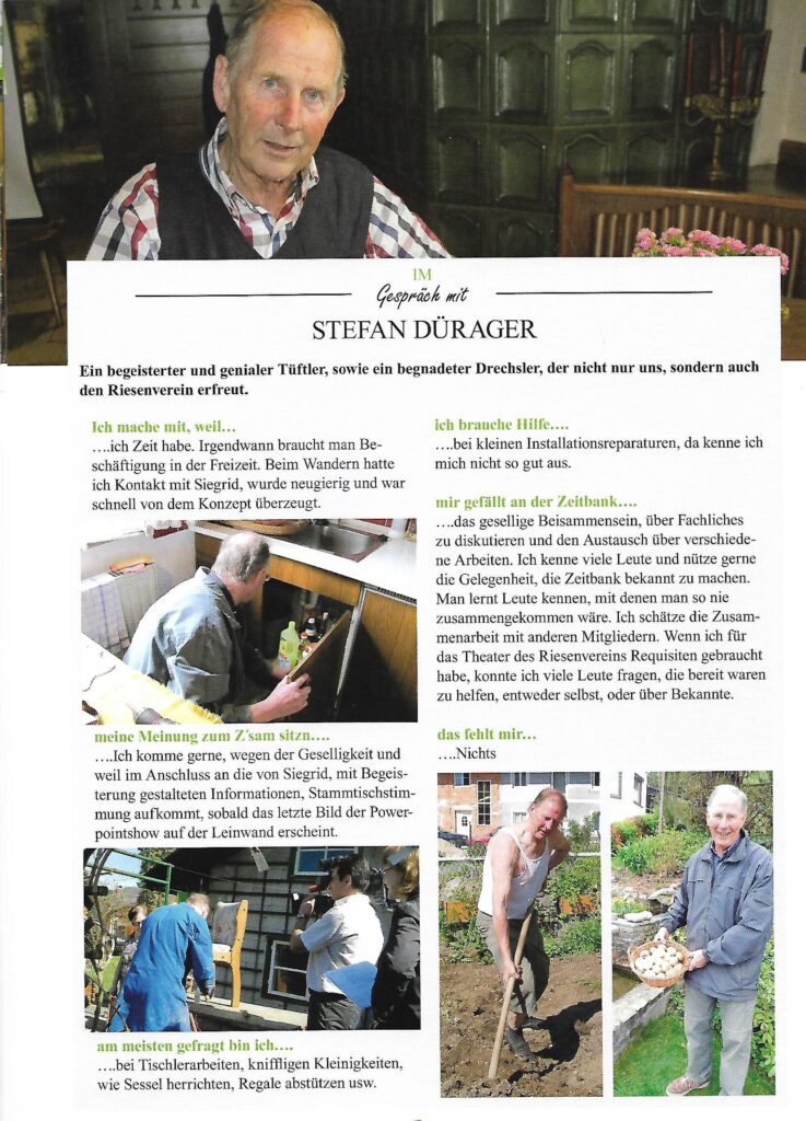 Zeitbankler berichten: Stefan Dürager