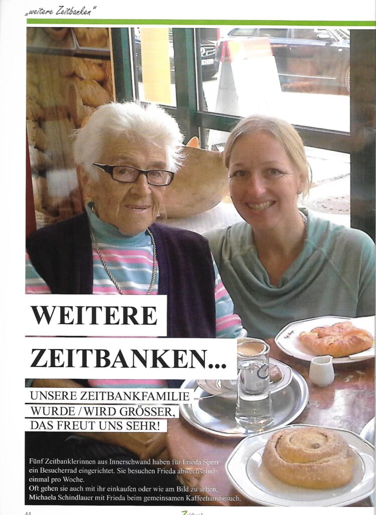 Zeitbankler berichten: Frieda Sperr